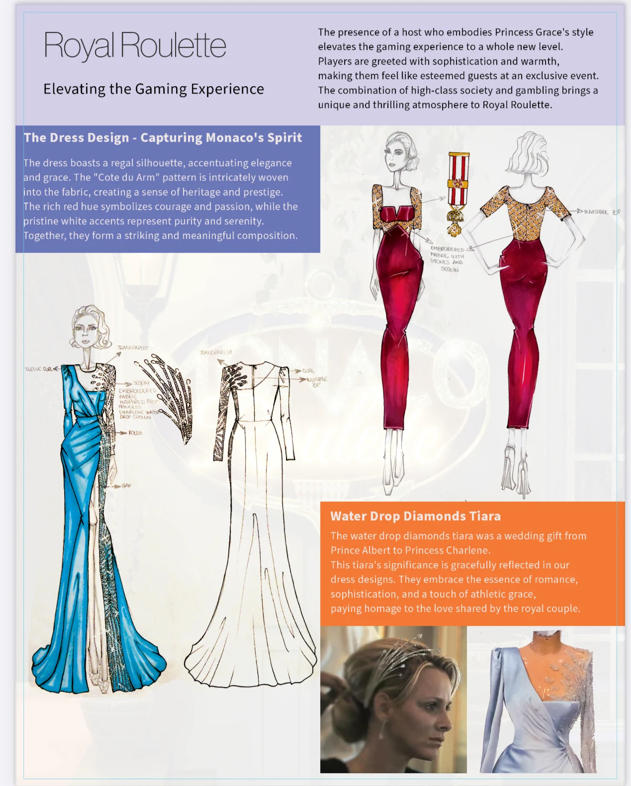 Monaco Roulette costume design board by Andrinya — photo 3