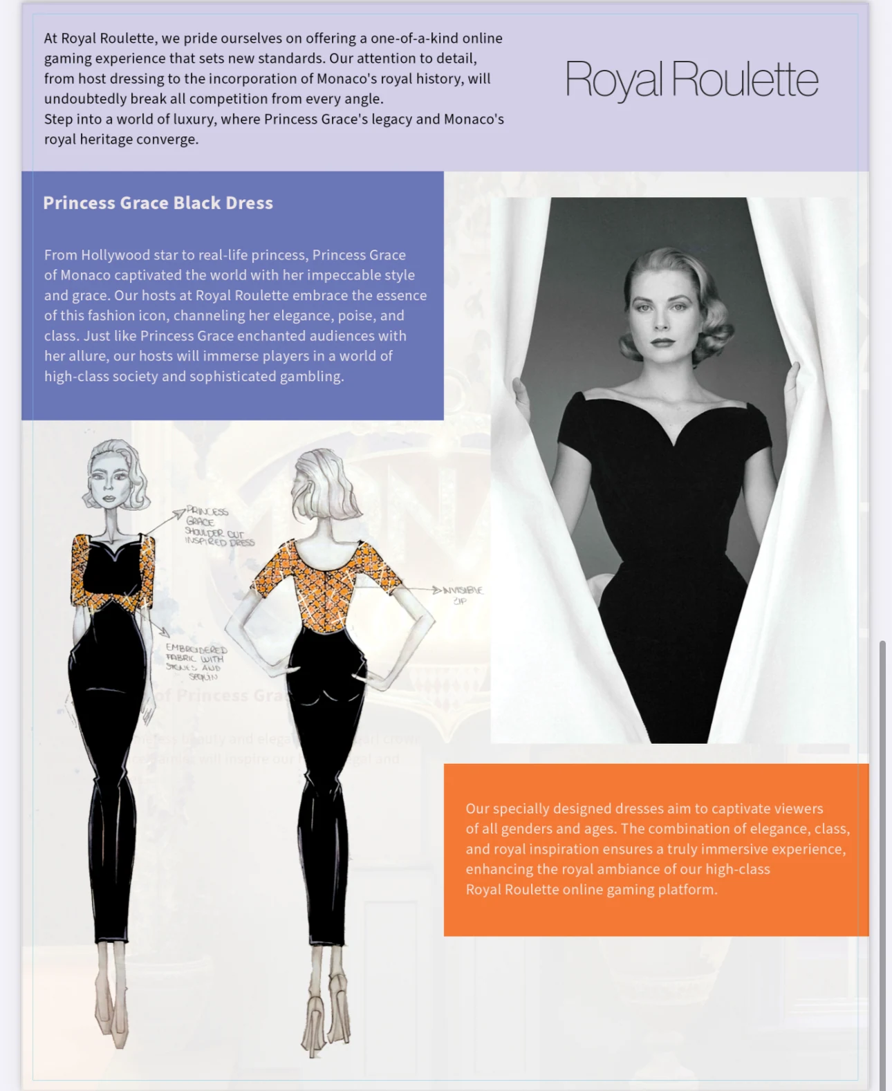 Monaco Roulette costume design board by Andrinya — photo 5